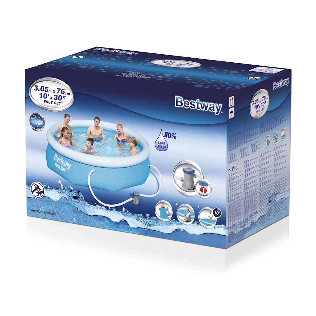 Conjunto de piscina Fast Set 305x76 cm 57270