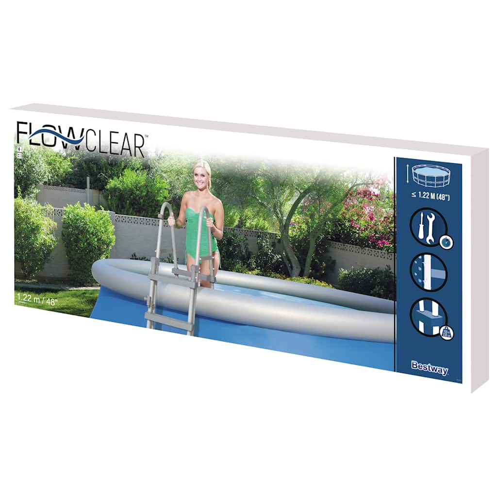 Escada de segurança com 4 degraus Flowclear 122 cm