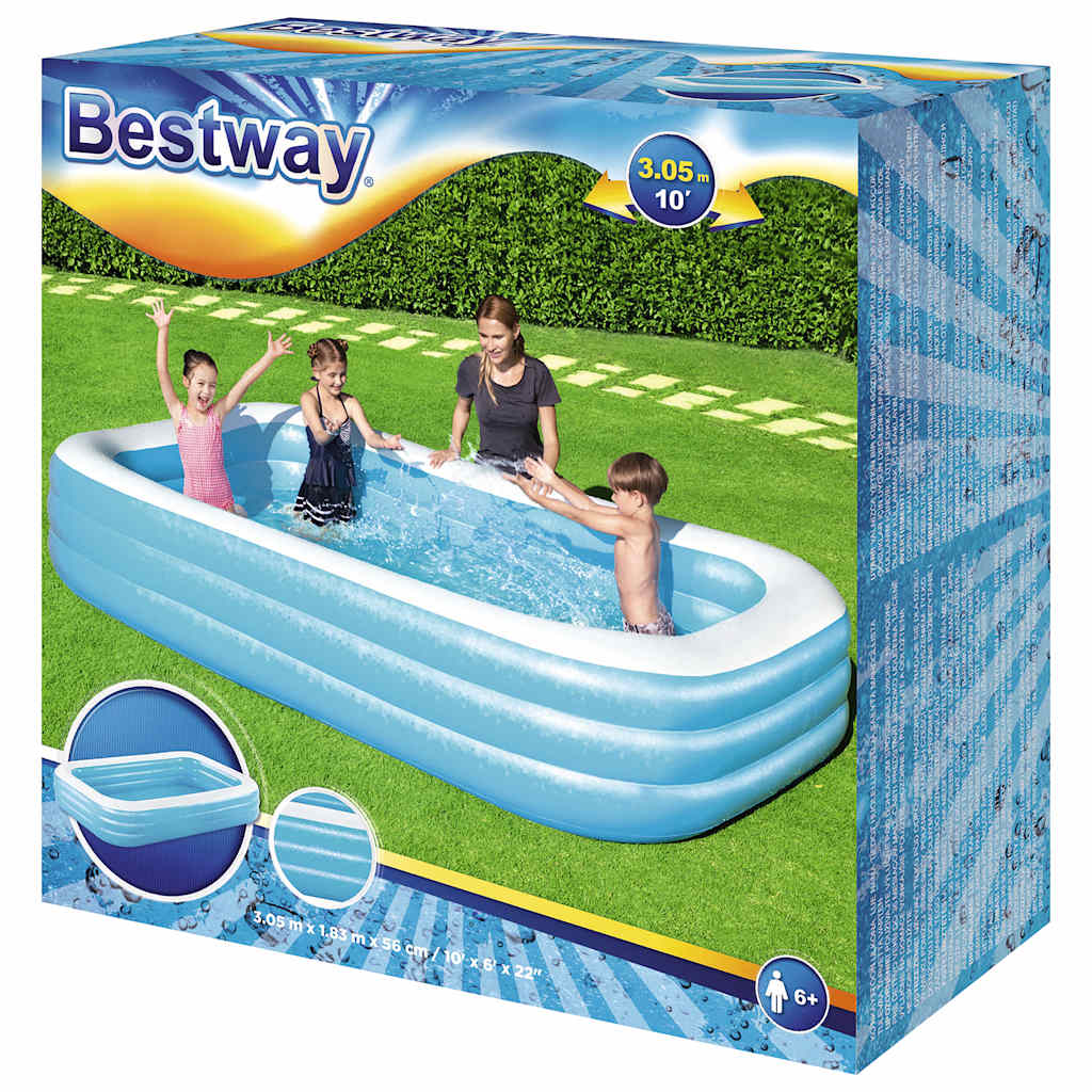 Piscina insuflável 305x183x56 cm