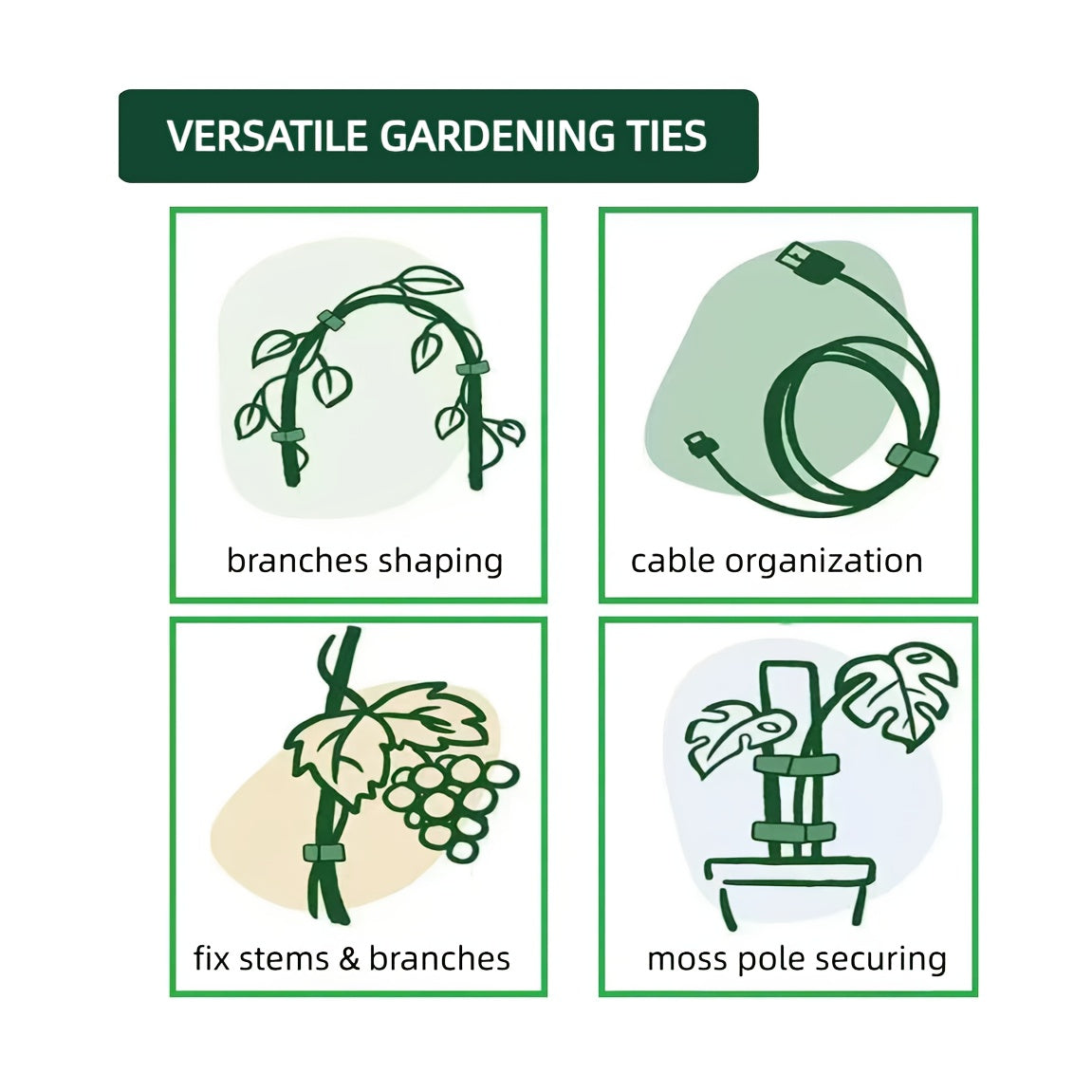 Adjustable Velcro Plant Ties