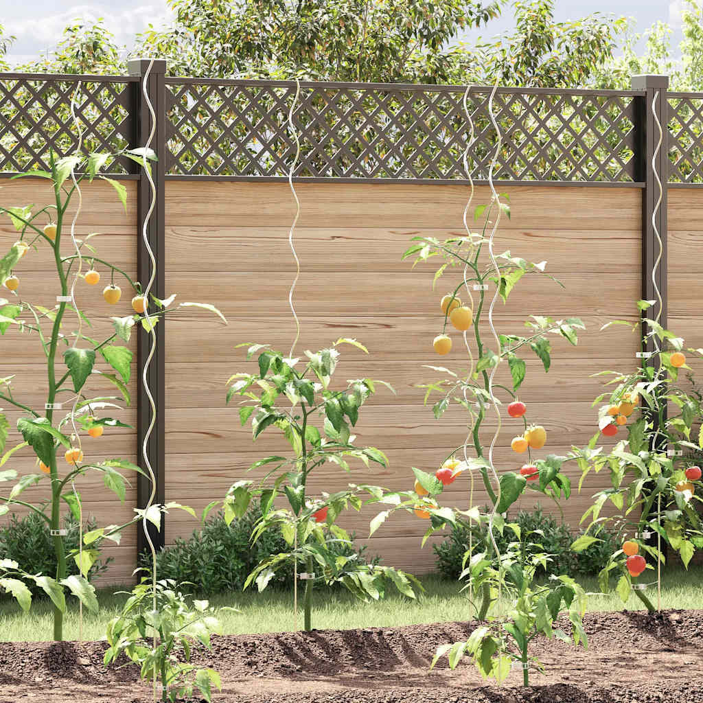 Suportes para plantas em espiral 50 pcs 170 cm aço galvanizado