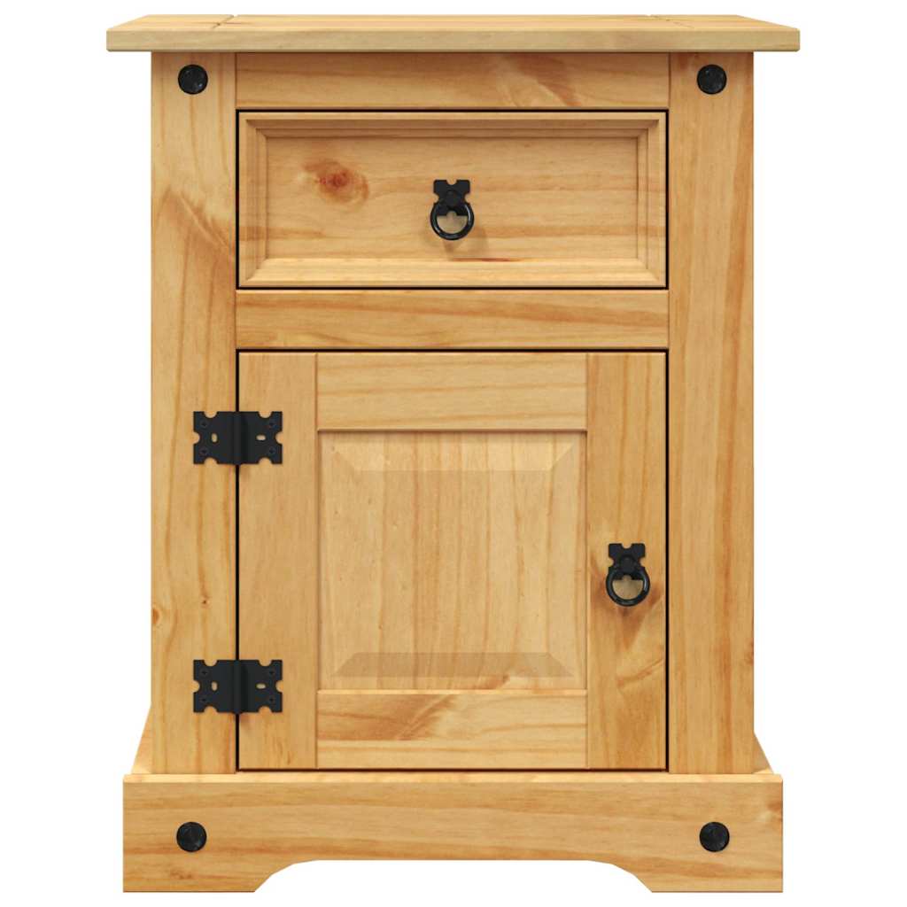 Mesa de cabeceira Corona Range em pinho mexicano 53x39x66 cm