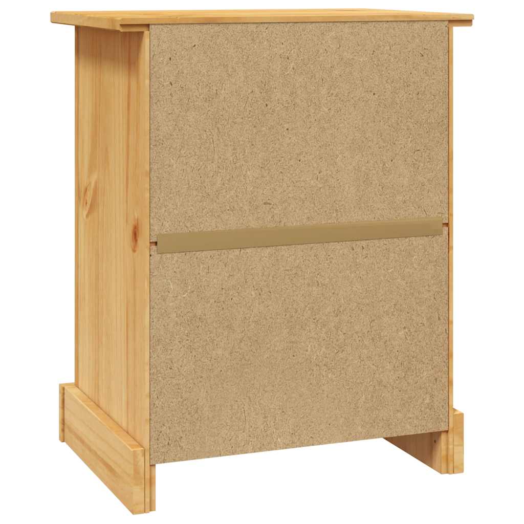 Mesa de cabeceira Corona Range em pinho mexicano 53x39x66 cm