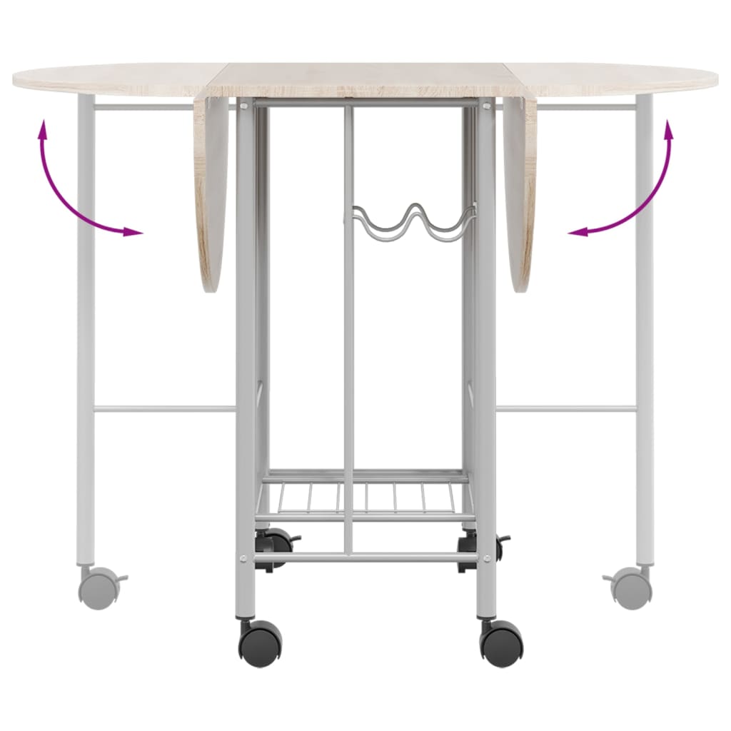 Conjunto de jantar dobrável 5 pcs MDF