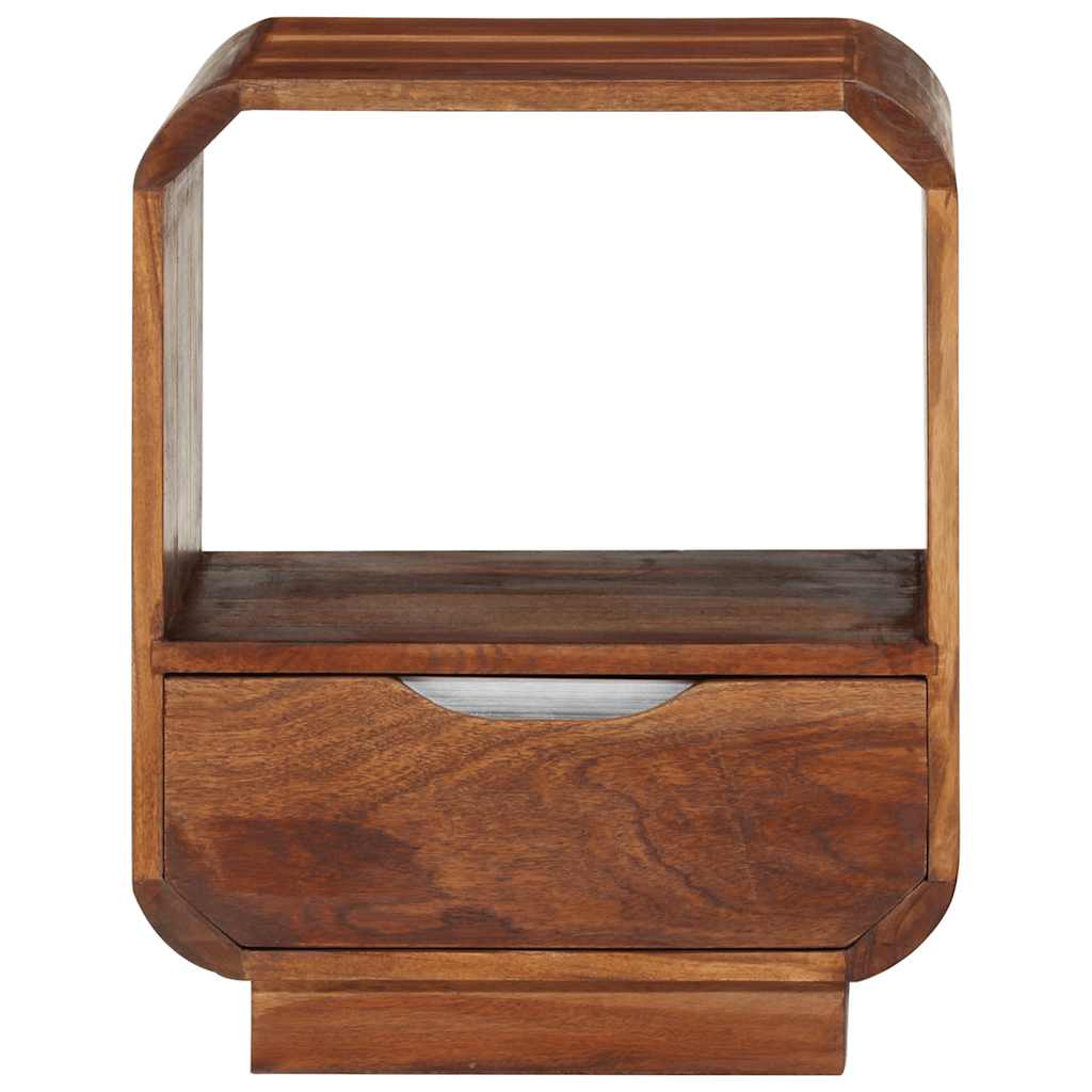 Mesa cabeceira c/ gaveta madeira acácia maciça 40x30x50 cm