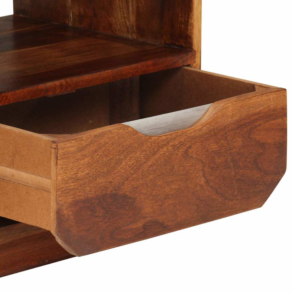 Mesa cabeceira c/ gaveta madeira acácia maciça 40x30x50 cm