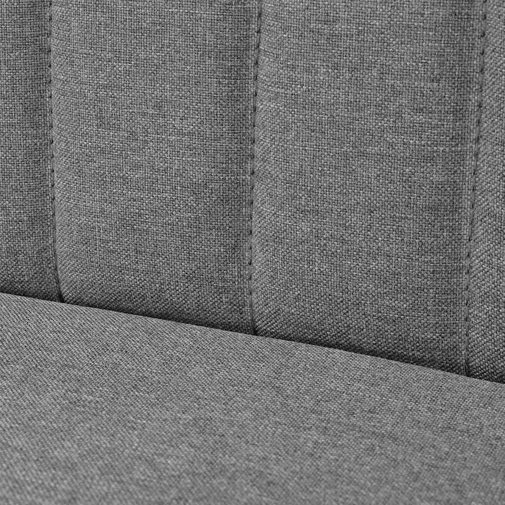 Sofá tecido cinzento claro 117x55,5x77
