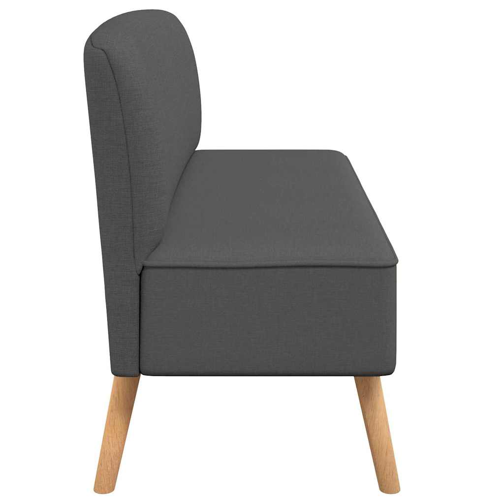 Sofá tecido 117x55,5x77 cinzento-escuro