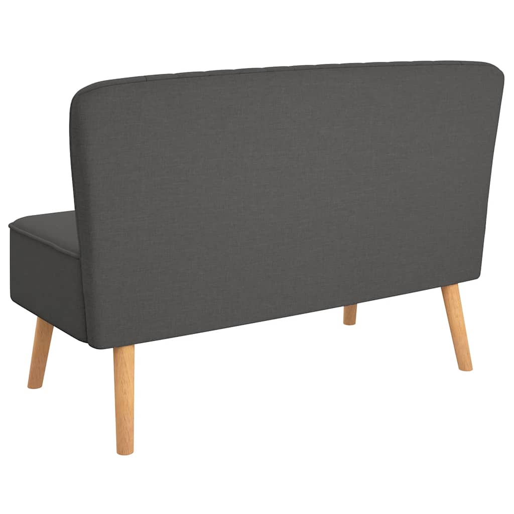 Sofá tecido 117x55,5x77 cinzento-escuro