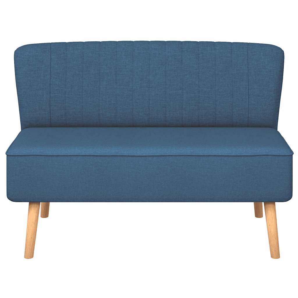Sofá de tecido 117x55,5x77 cm azul