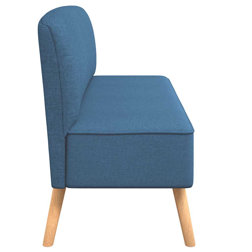 Sofá de tecido 117x55,5x77 cm azul