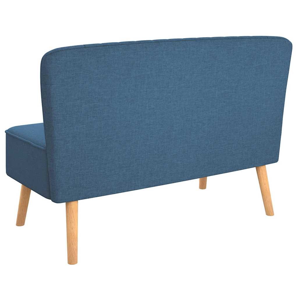 Sofá de tecido 117x55,5x77 cm azul