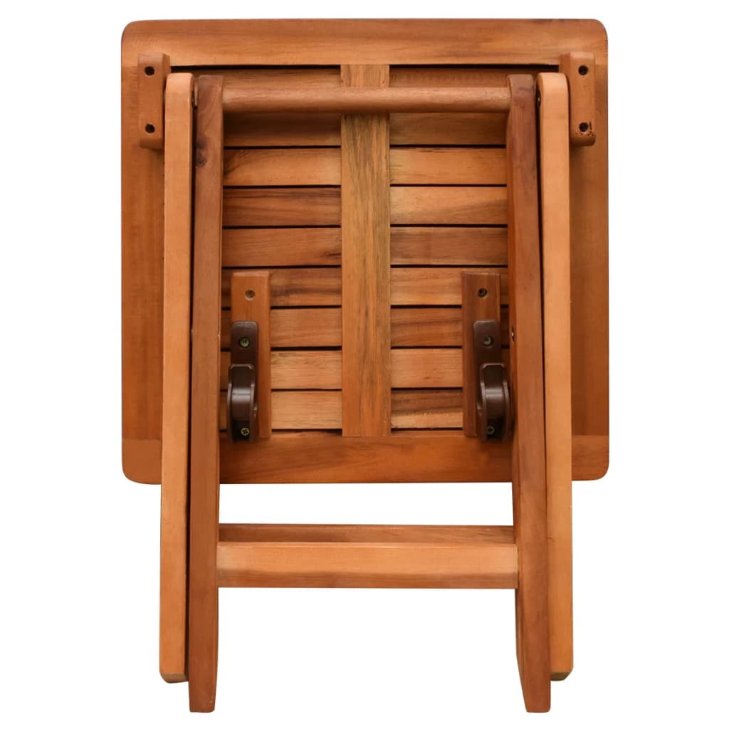 Espreguiçadeiras com mesa 2 pcs madeira acácia maciça