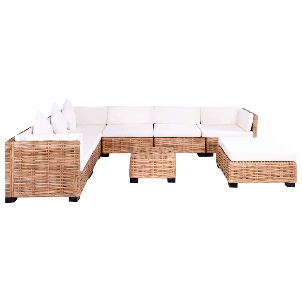 Conjunto de sofás 27 pcs vime genuíno
