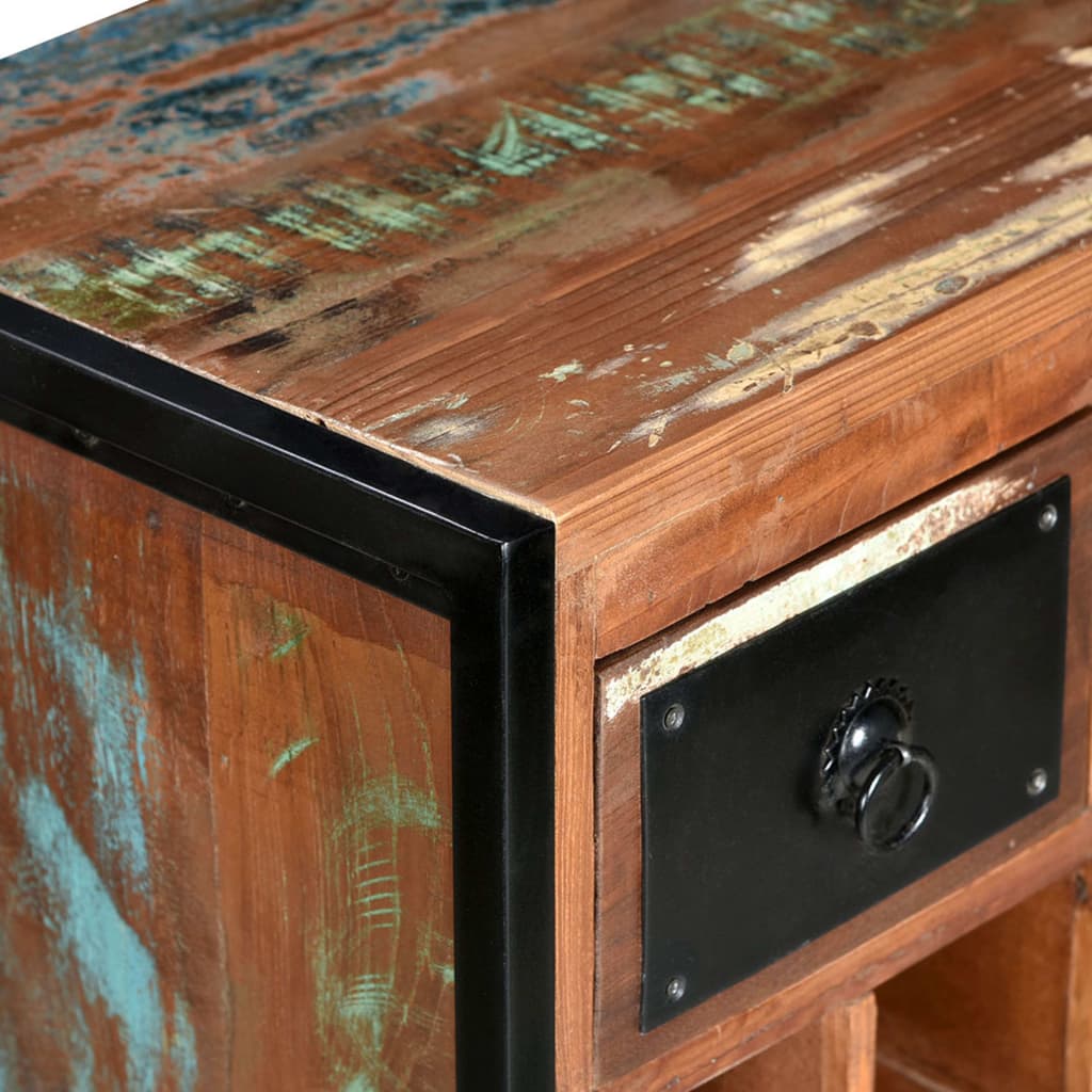 Garrafeira para 16 garrafas madeira reciclada maciça