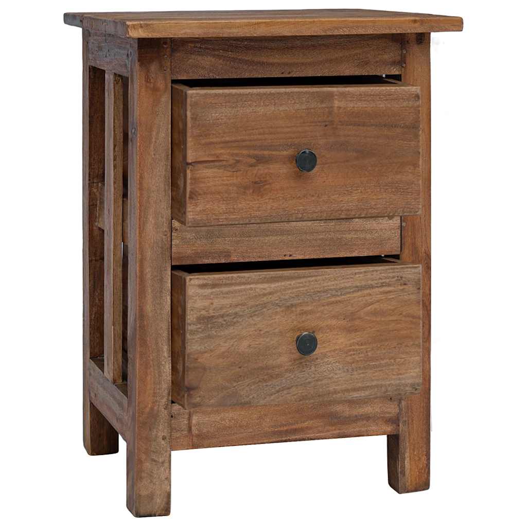 Mesa de cabeceira em madeira de mogno maciça 40x30x51 cm
