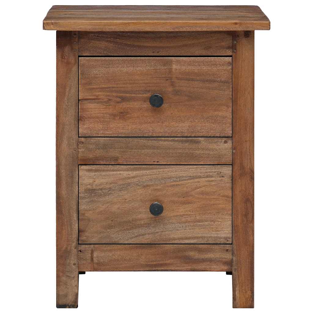 Mesa de cabeceira em madeira de mogno maciça 40x30x51 cm