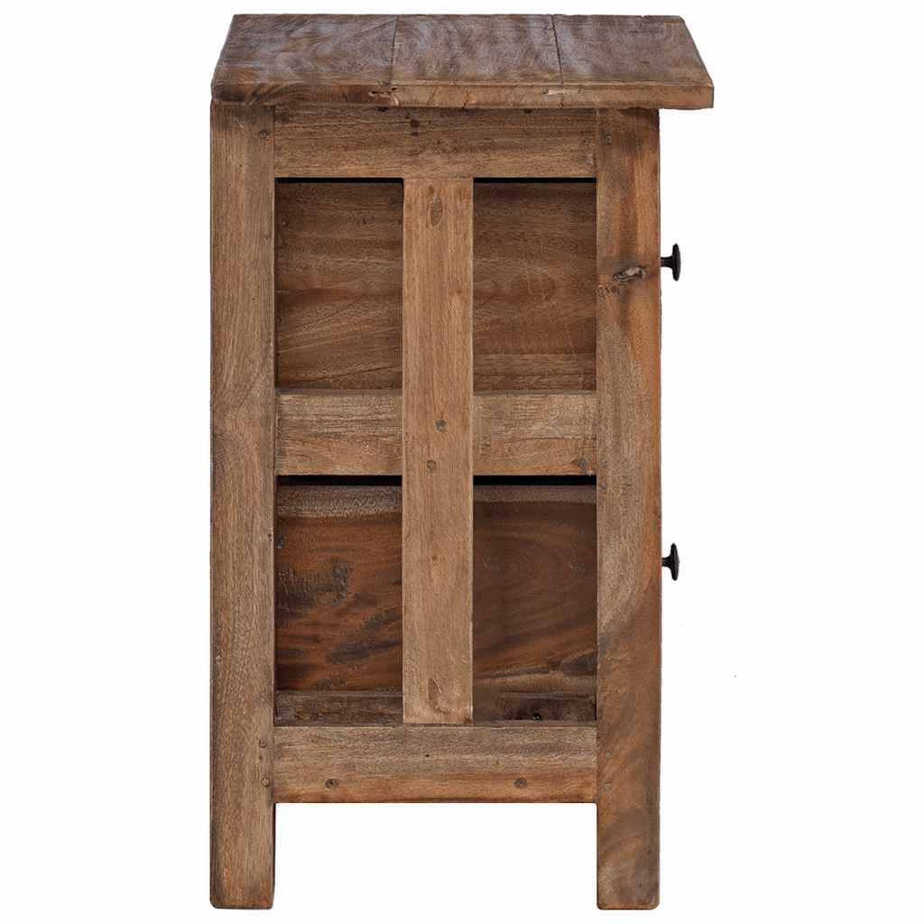 Mesa de cabeceira em madeira de mogno maciça 40x30x51 cm