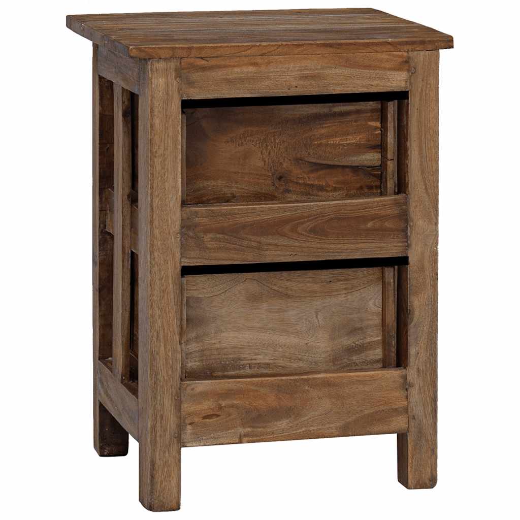 Mesa de cabeceira em madeira de mogno maciça 40x30x51 cm