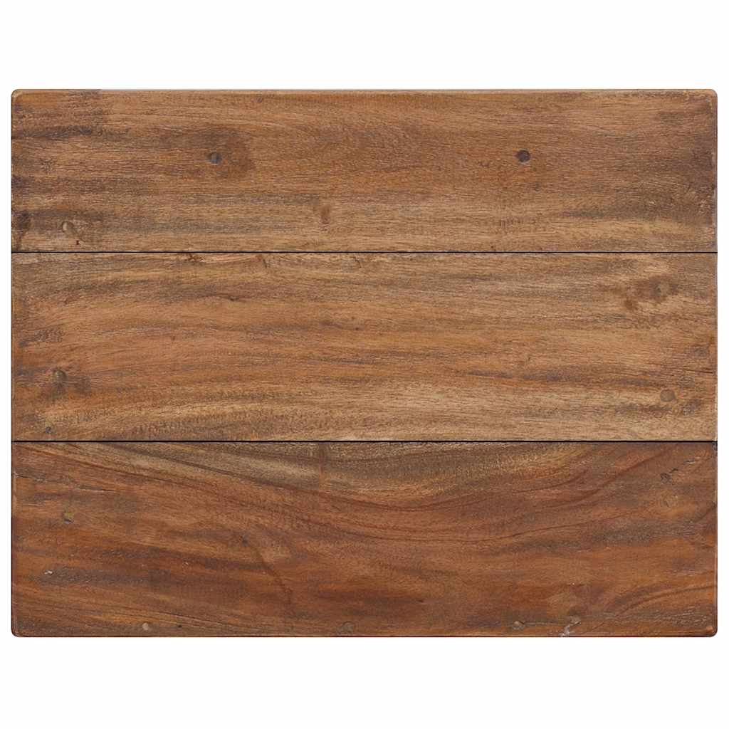 Mesa de cabeceira em madeira de mogno maciça 40x30x51 cm