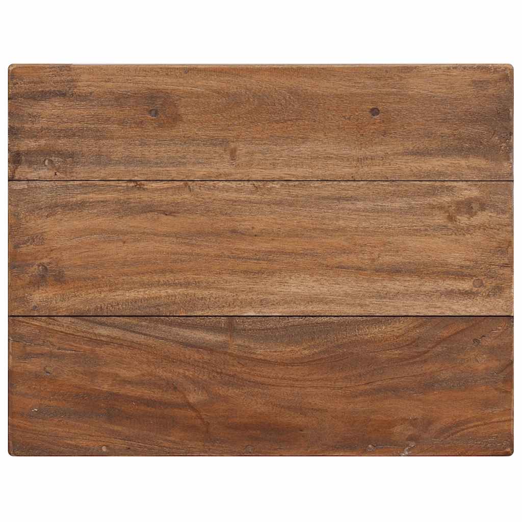 Mesa de cabeceira em madeira de mogno maciça 40x30x51 cm