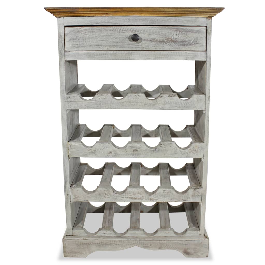 Garrafeira madeira de mogno maciça 55x23x85 cm