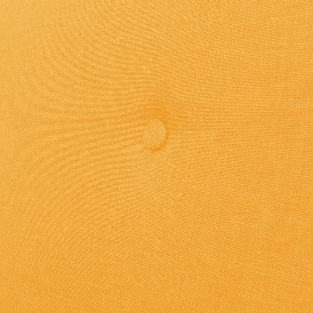 Sofá de 2 lugares tecido amarelo