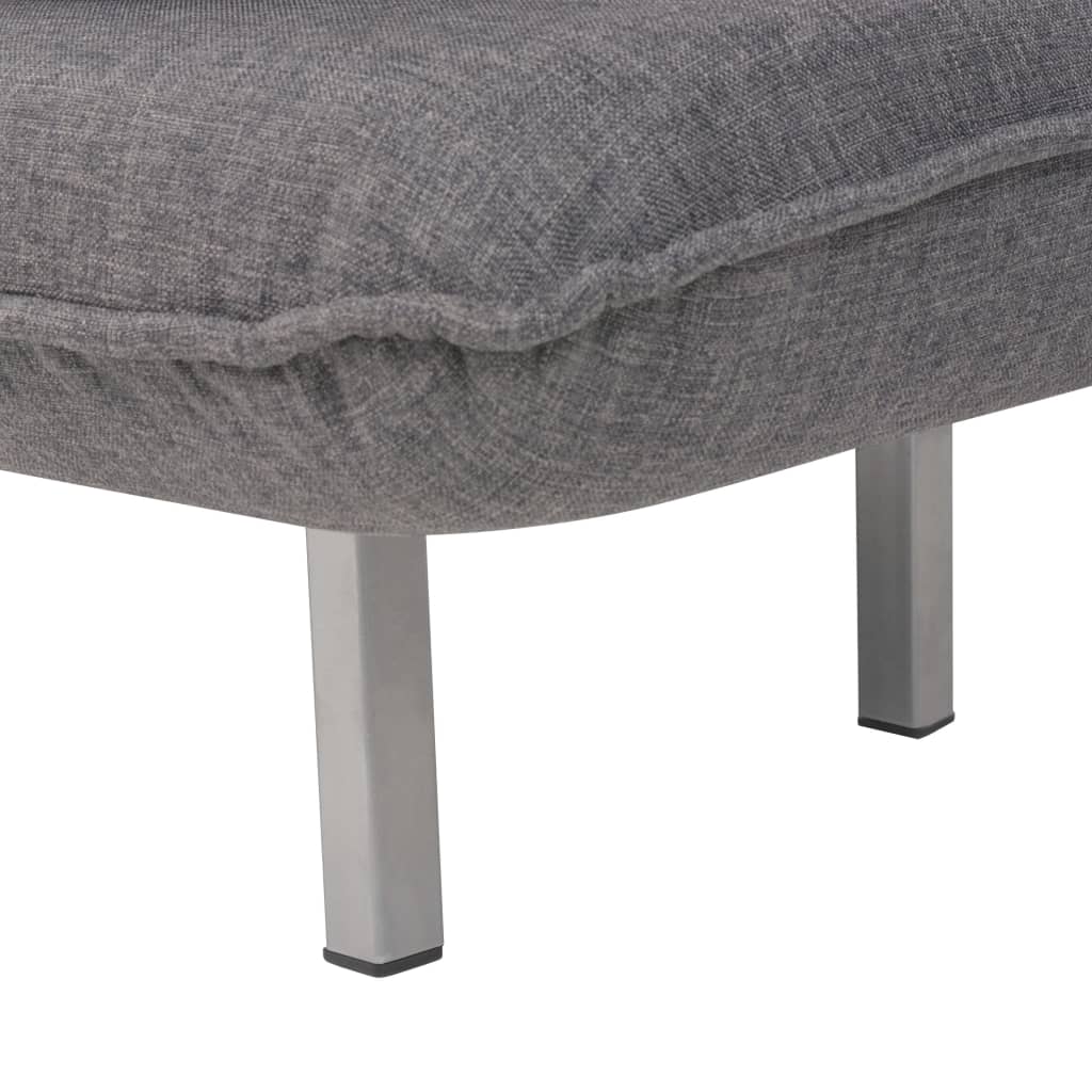 Cadeira giratória e sofá-cama tecido cinzento-escuro