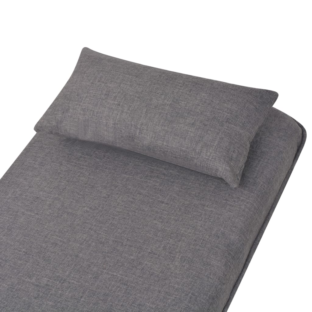 Cadeira giratória e sofá-cama tecido cinzento-escuro