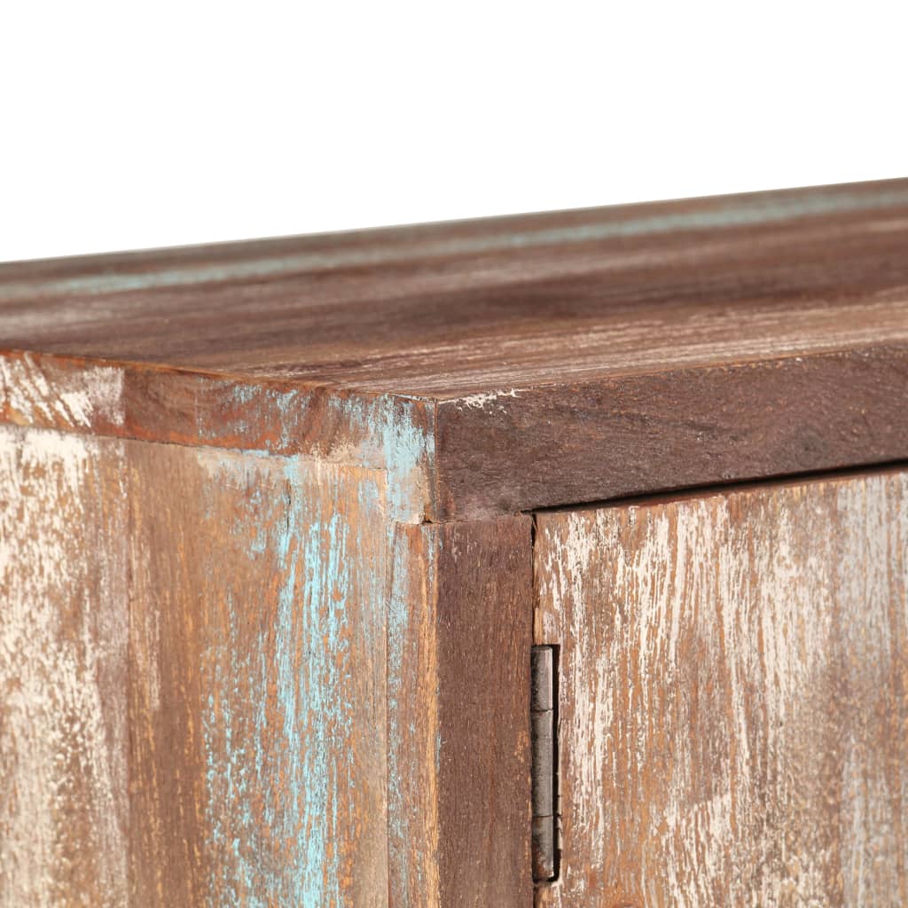 Móvel de TV vintage em madeira de acácia maciça