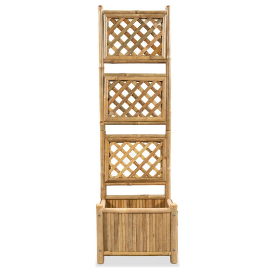 Floreira de jardim com treliça bambu 40 cm