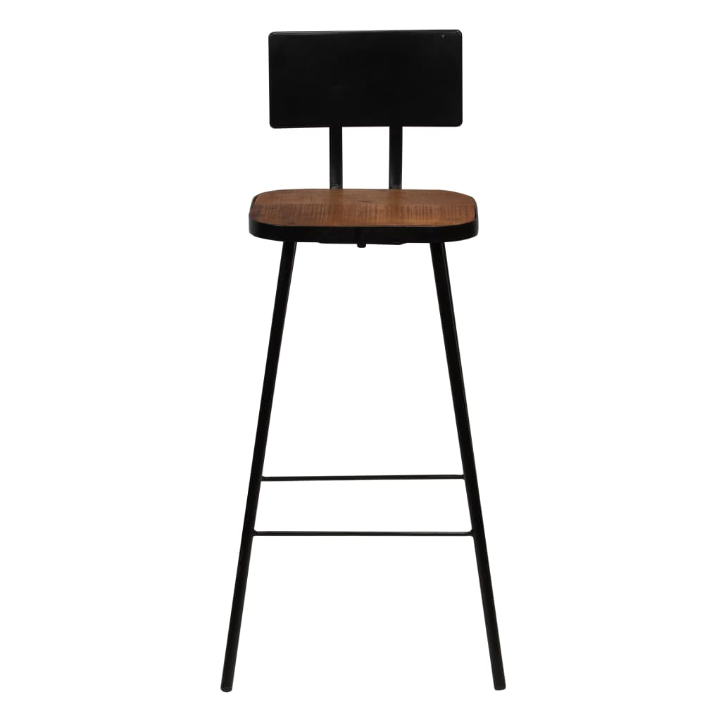 Conjunto de bar 3 pcs madeira recuperada maciça