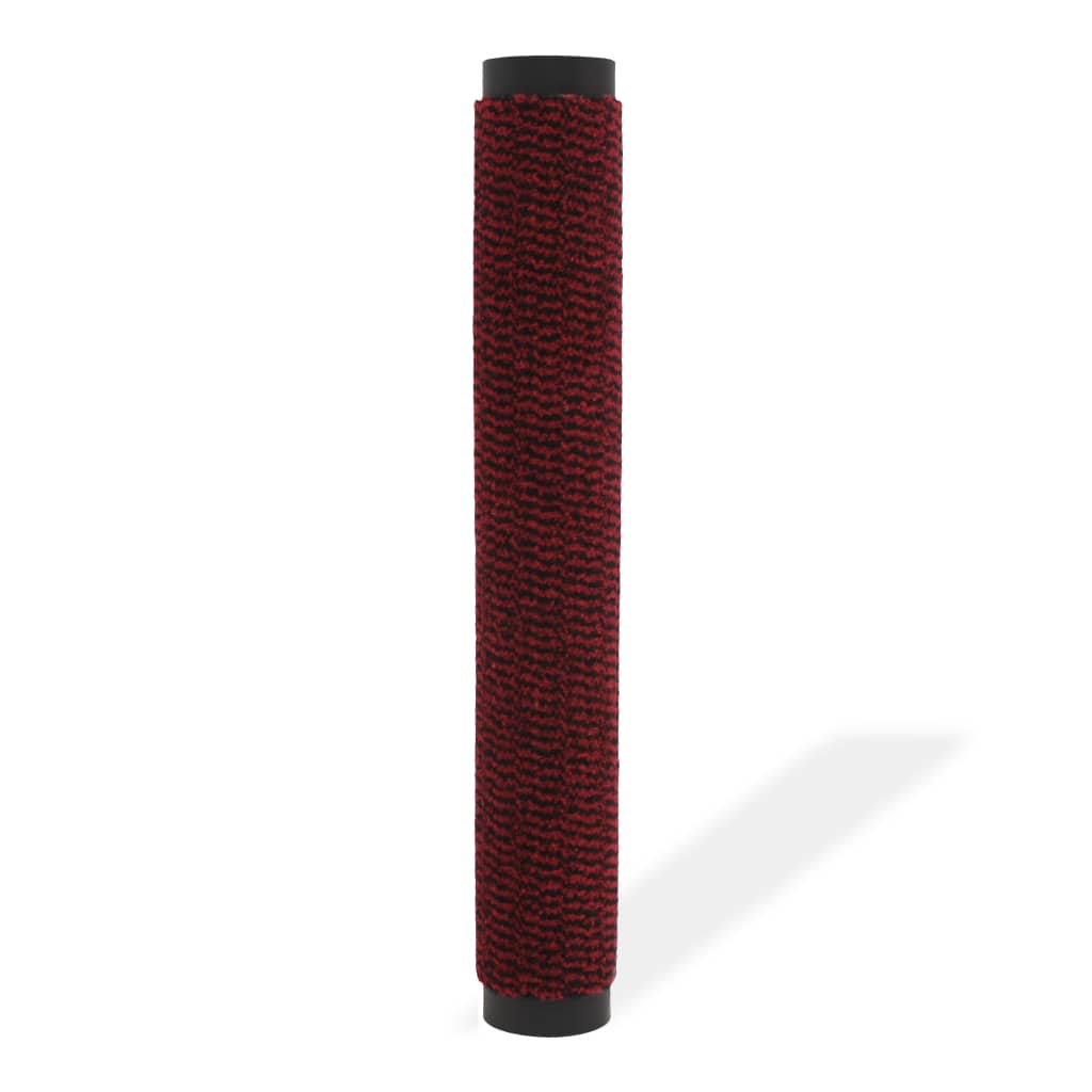 Tapete controlo de pó retangular tufado 40x60 cm vermelho