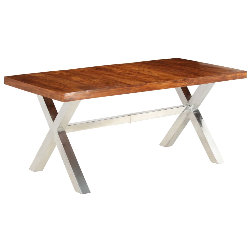 Mesa de jantar 180x90x76 cm madeira maciça