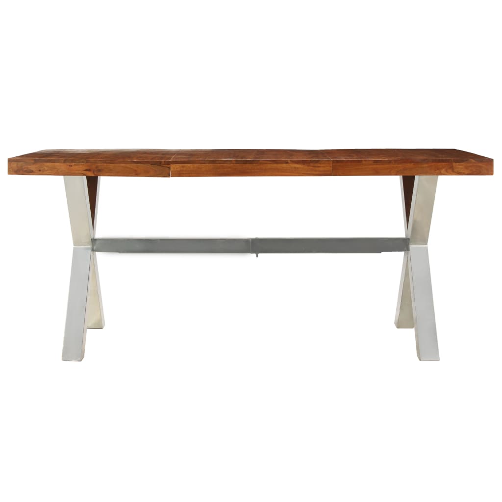 Mesa de jantar 180x90x76 cm madeira maciça