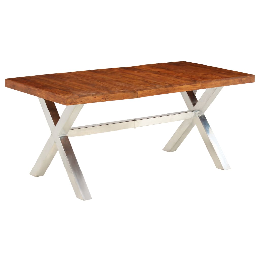 Mesa de jantar 180x90x76 cm madeira maciça