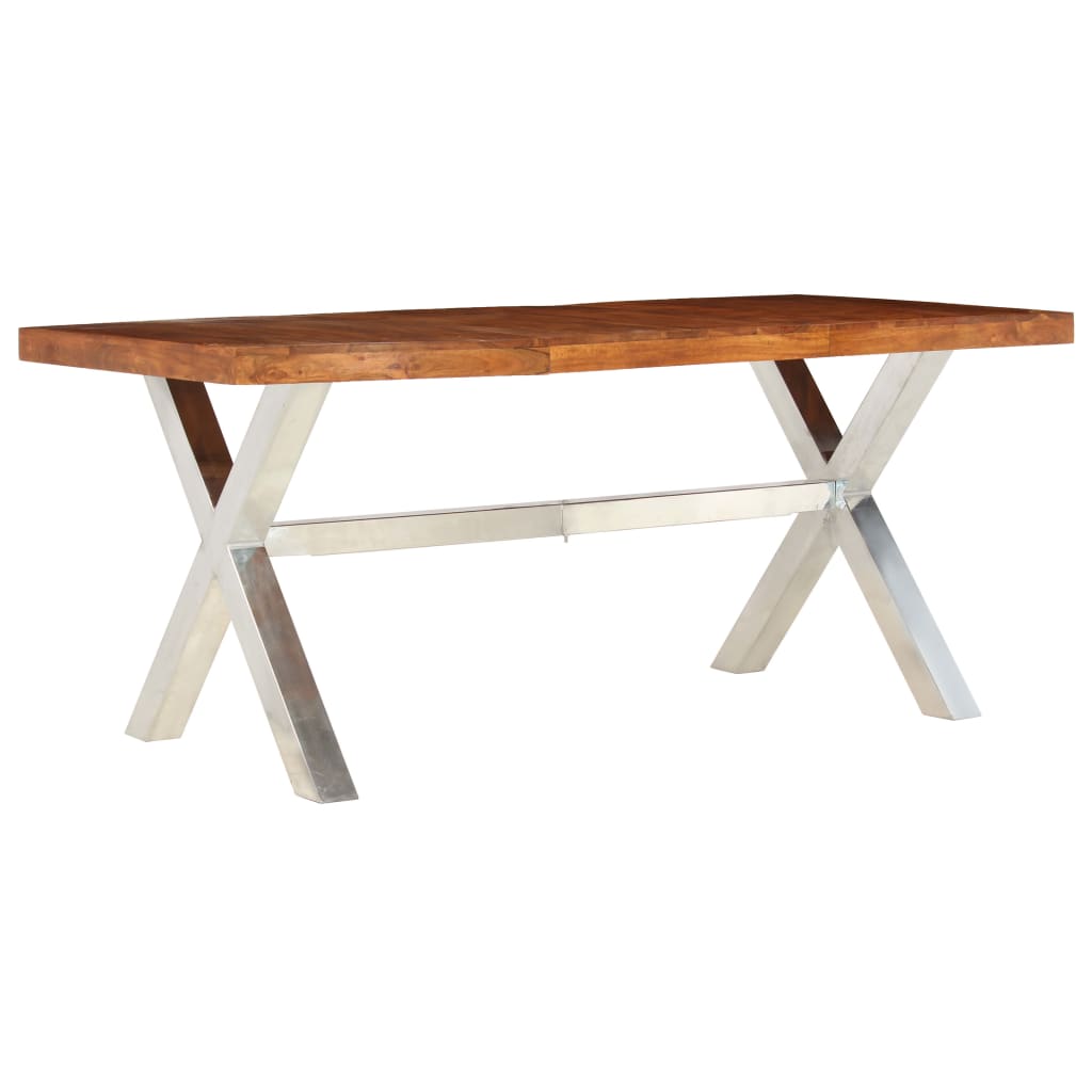 Mesa de jantar 180x90x76 cm madeira maciça