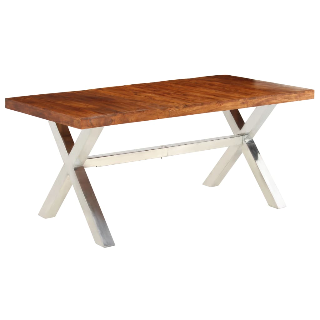 Mesa de jantar 180x90x76 cm madeira maciça
