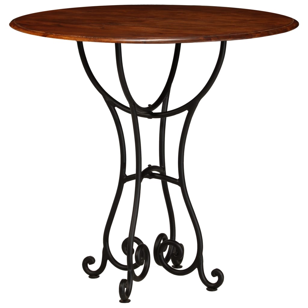 Mesa jantar acácia maciça c/ acabamento a mel 80x76 cm