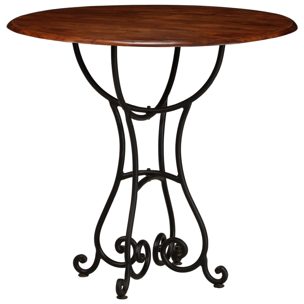 Mesa jantar acácia maciça c/ acabamento a mel 80x76 cm