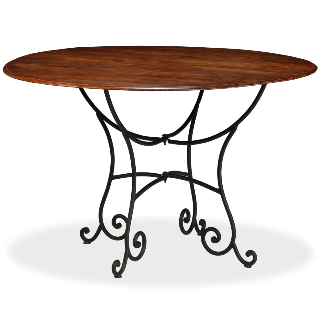 Mesa jantar acácia maciça c/ acabamento a mel 120x76 cm