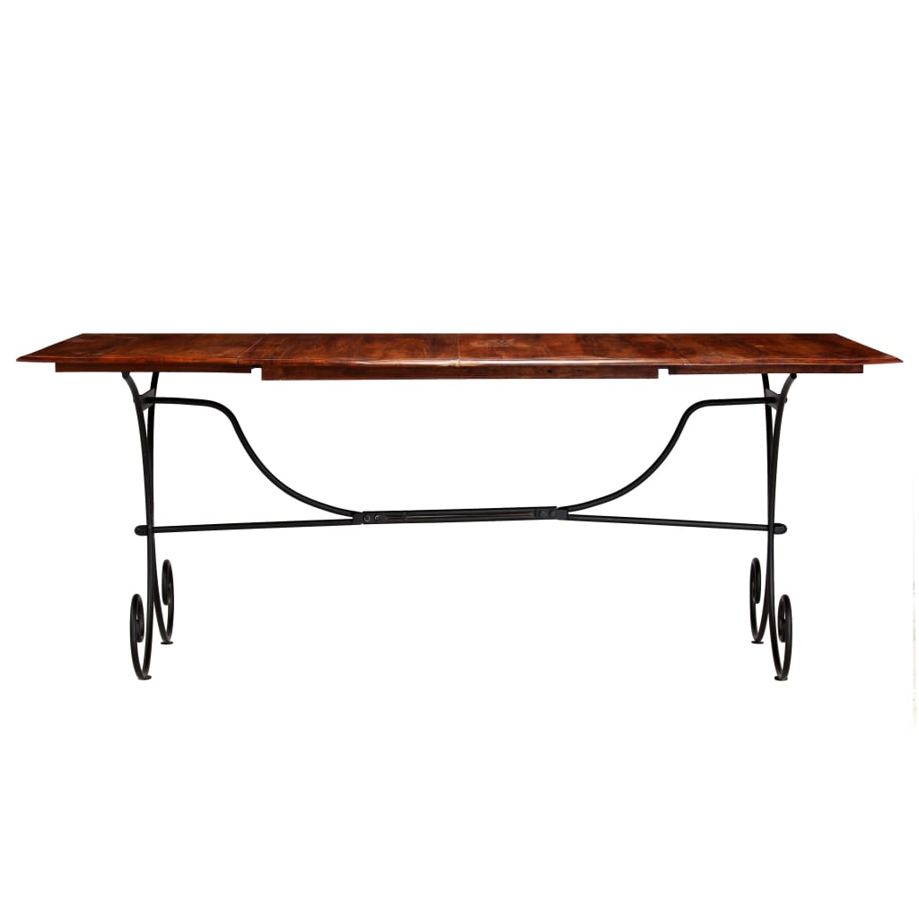 Mesa jantar madeira maciça c/ acabamento a mel 200x100x76 cm