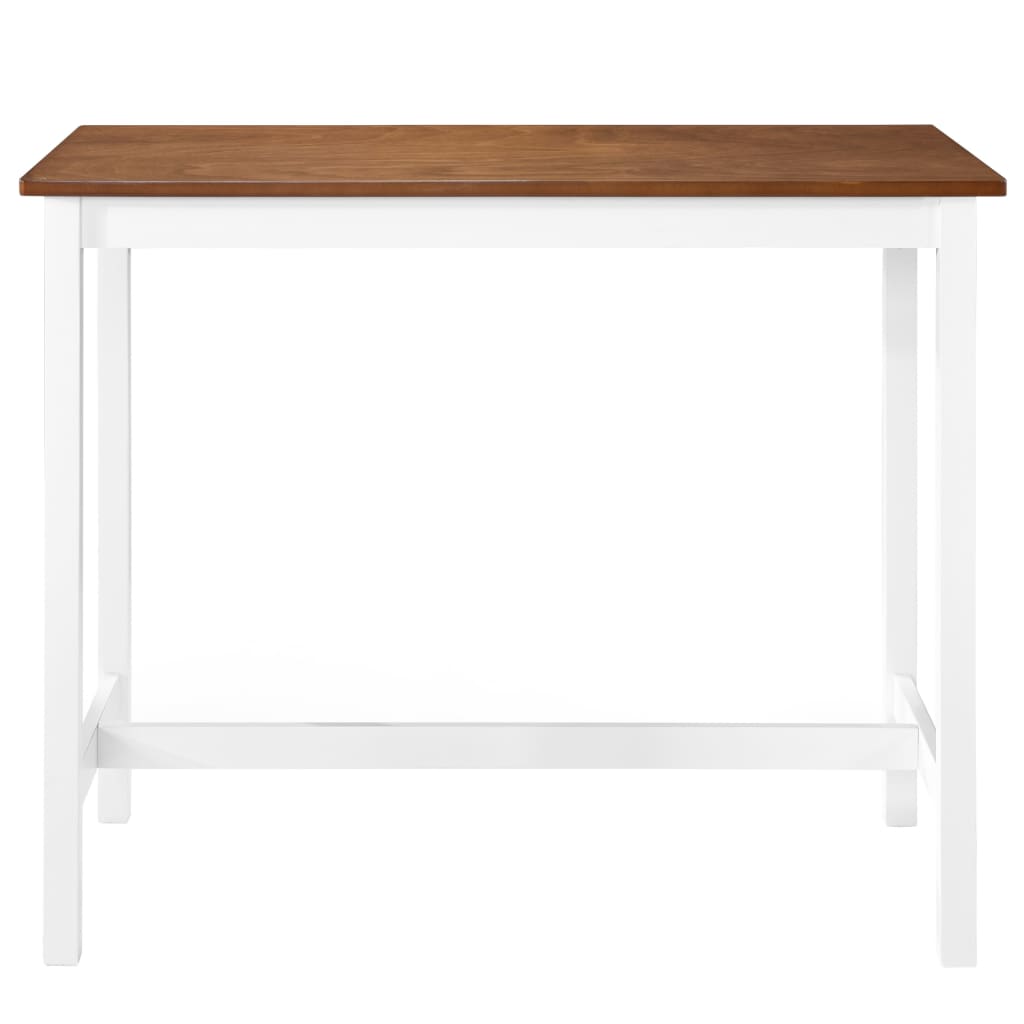 Mesa de bar em madeira maciça 108x60x91 cm
