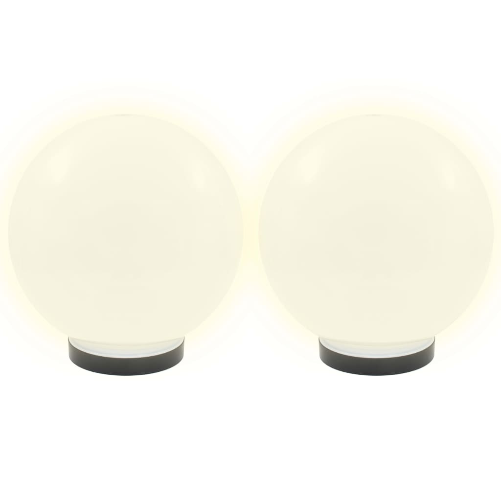Candeeiro esférico LED 2 pcs 25 cm PMMA