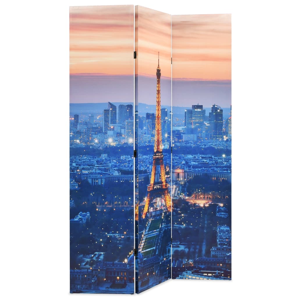 Biombo dobrável Paris à noite 120x170 cm