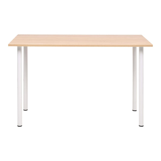 Mesa de jantar 120x60x73 cm cor carvalho e branco