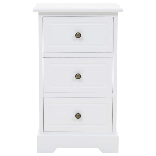 Mesa de cabeceira em MDF e madeira de pinho 35x32x59 cm