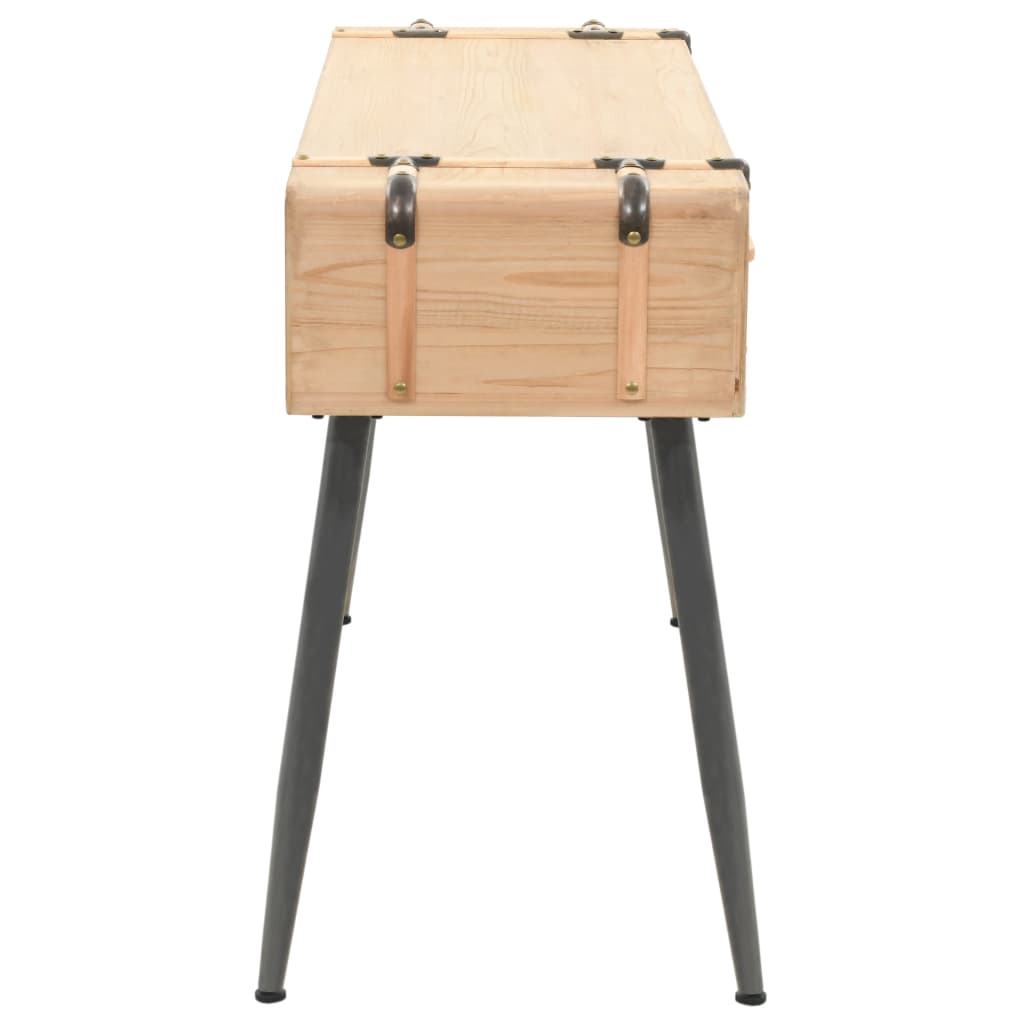 Mesa consola madeira de abeto maciça 115x40,5x76 cm