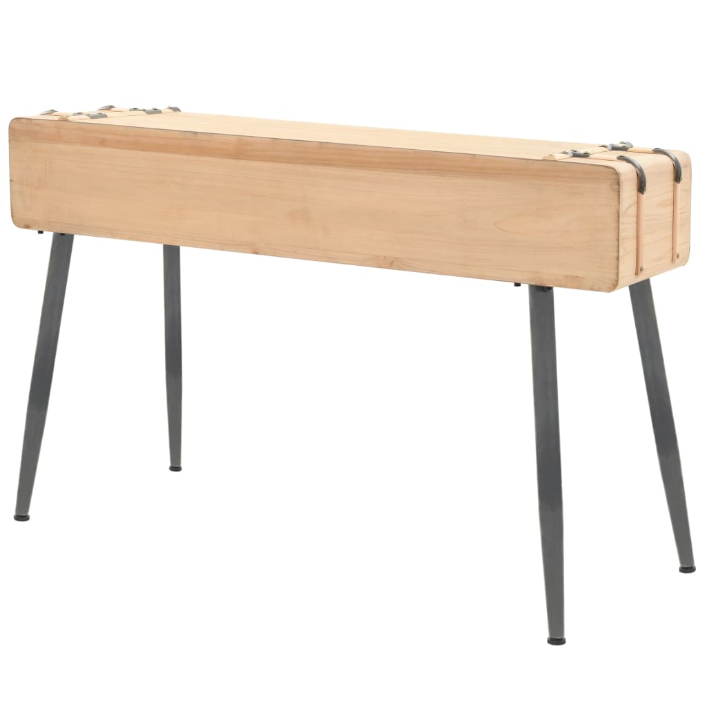 Mesa consola madeira de abeto maciça 115x40,5x76 cm