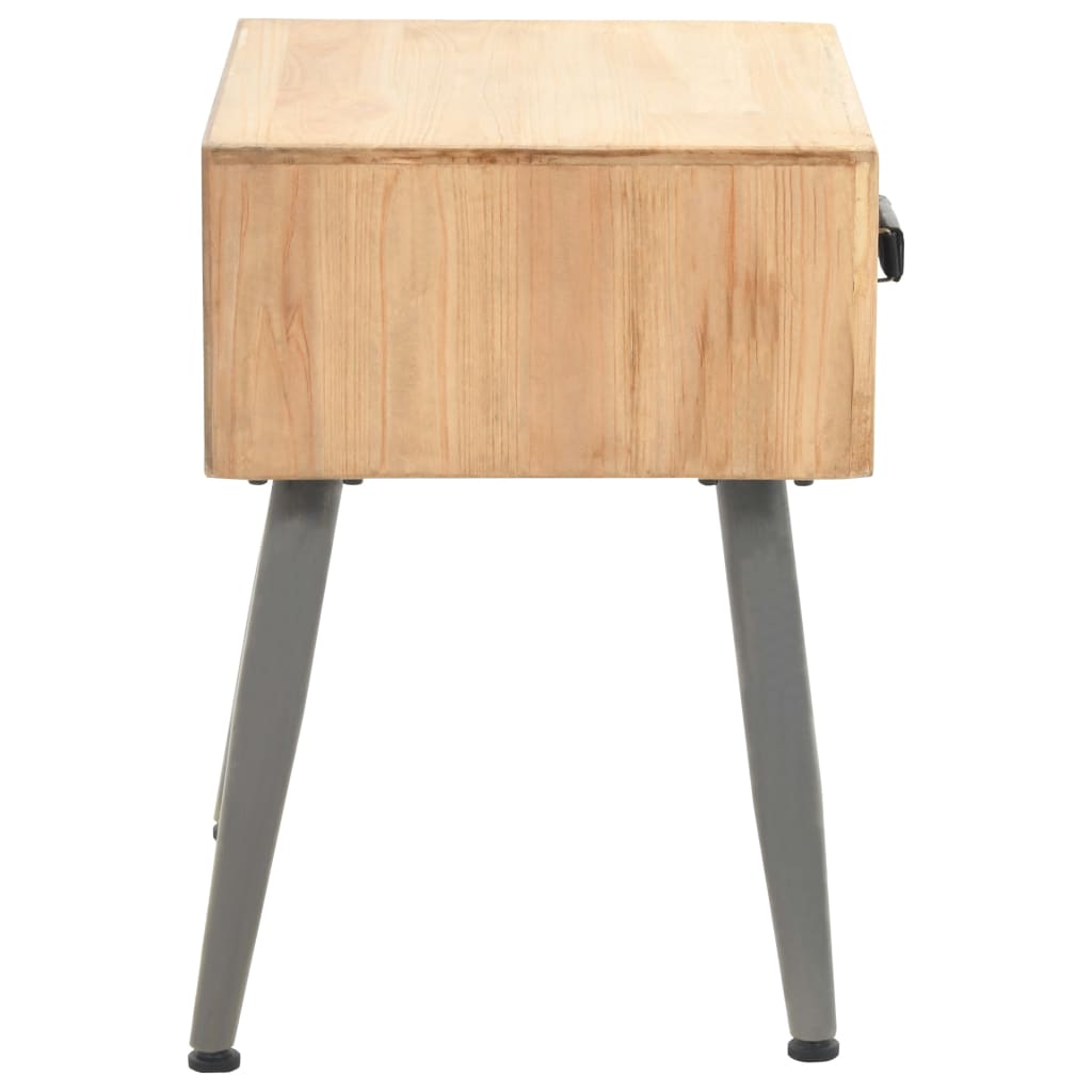 Mesa-de-cabeceira madeira de abeto maciça 43x38x50 cm